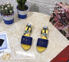 F79-133 Dolce & Gabbana dép cao 1cm, 6cm siêu cấp