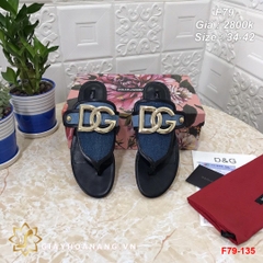 F79-135 Dolce & Gabbana dép sỏ ngón siêu cấp