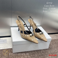 G112-55 Dior sandal cao gót 8cm siêu cấp