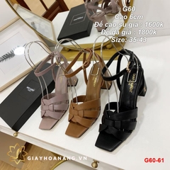 G60-61 Saint Laurent sandal cao 6cm siêu cấp