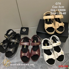 G76-109 Chanel sandal cao 5cm siêu cấp