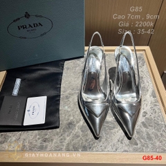 G85-40 Prada sandal cao 7cm , 9cm siêu cấp