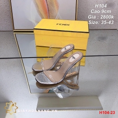 H104-23 Fendi déo cao 9cm siêu cấp