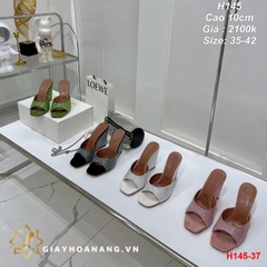 H145-37 Amina Muaddi dép cao 10cm siêu cấp