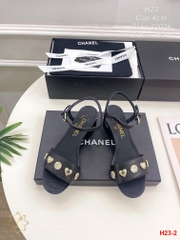 H23-2 Chanel sandal cao gót 4cm siêu cấp