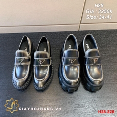 H28-226 Prada giày lười siêu cấp