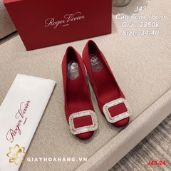 J43-24 Roger Vivier giày cao 6cm , 8cm siêu cấp