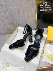 K78-190 Fendi sandal cao 10cm siêu cấp
