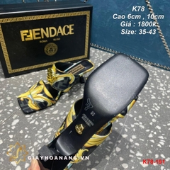 K78-191 Fendi dép cao 6cm , 10cm siêu cấp