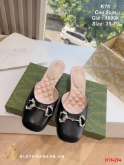 K78-274 Gucci dép sục cao 5cm siêu cấp