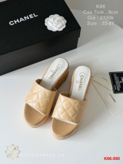 K86-550 Chanel sandal cao 7cm , 9cm siêu cấp