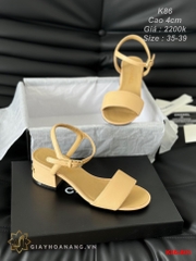 K86-603 Chanel sandal cao gót 4cm siêu cấp