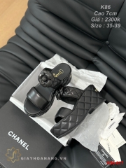 K86-617 Chanel dép cao gót 7cm siêu cấp