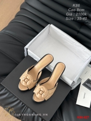 K86-627 Chanel dép cao gót 8cm siêu cấp