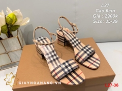 L27-36 Burberry sandal cao 6cm siêu cấp