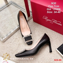 N30-69 Roger Vivier giày cao 7cm siêu cấp