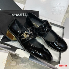 N65-41 Chanel giày cao gót 2cm siêu cấp