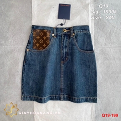 SET ÁO PULL LV MIX CHÂN VÁY HOA HỒNG