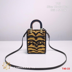 T40-33 Fendi túi size 13cm siêu cấp