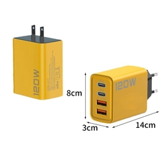 Củ Sạc 120W 4 Cổng Sạc USB type C Sạc Nhanh 3.0