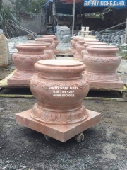 Chân tảng đá 08 - Chân tảng kê cột đá hồng
