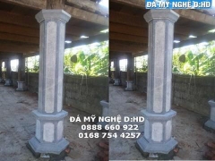 Cột đá 06 - Cột đá nhà sàn - Cột đá lục giác