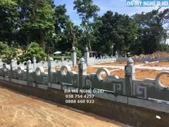 Khu lăng mộ đá đẹp tại Bình Dương chất liệu đá xanh cao cấp