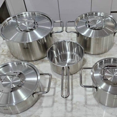 Bộ nồi FISSLER Pure Collection 5 món kèm quánh