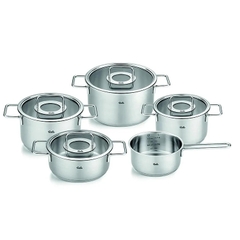 Bộ nồi Fissler Pure Collection 5 món vung kính