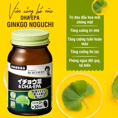 Viên thuốc bổ não Ginkgo Noguchi DHA EPA 60 viên của Nhật Bản