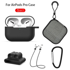 Ốp AirPods Pro Siêu Mỏng (1mm) + Nhiều Phụ Kiện Bảo Vệ (5 in 1)