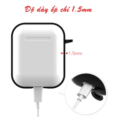 Ốp Silicone Dẻo Siêu Mỏng (1,5mm) + Dây Chống Rơi Apple AirPods 1 | 2