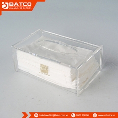 Hộp mica đựng giấy ăn