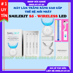 Máy làm trắng răng SMILEKIT S5- Máy tẩy trắng răng không ê buốt, giúp răng trắng sáng, chắc khỏe từ sâu bên trong