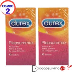 Bao cao su Durex Pleasure ( Combo 2 hộp x 12 cái )