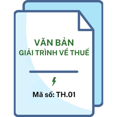 Văn bản giải trình về thuế - Mã số: TH.01