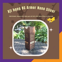 Xịt Họng 8S Armor Nano Silver – Tinh Chất Nano Bạc Xuyên Tâm Liên & Keo Ong Ngăn Ngừa Vi Khuẩn, Hỗ Trợ Bảo Vệ Vùng Miệng