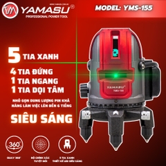 MÁY CÂN MỰC LASER YAMASU YMS-155 VỚI 5 TIA XANH SIÊU SÁNG TẶNG KÈM CHÂN LASER 1,2M