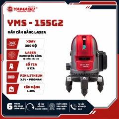 MÁY CÂN MỰC LASER YAMASU YMS-155G2 5 TIA XANH SIÊU SÁNG