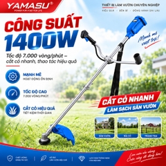 MÁY CẮT CỎ PIN YAMASU YMS-MCC1400F CÔNG SUẤT LỚN 1400W