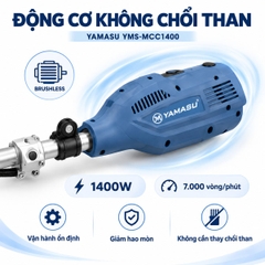 MÁY CẮT CỎ PIN YAMASU YMS-MCC1400 CÔNG SUẤT 1400W