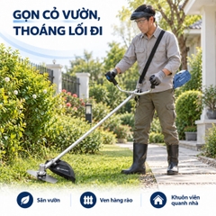 MÁY CẮT CỎ PIN YAMASU YMS-MCC1400 CÔNG SUẤT 1400W