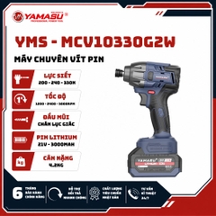 MÁY CHUYÊN VÍT YAMASU YMS-MCV10330G2 LỰC SIẾT 330N PIN 21V