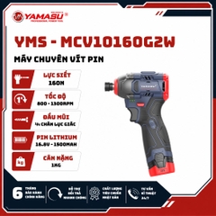 MÁY CHUYÊN VÍT YAMASU PIN 16V YMS-MCV10160G2W LỰC SIẾT VÀO 160N