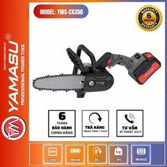 MÁY CƯA XÍCH YMS-CX350 CẮT GỖ CẦM TAY PIN 20V