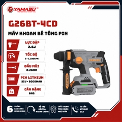 MÁY KHOAN BÊ TÔNG PIN YAMASU G26BT-4CD