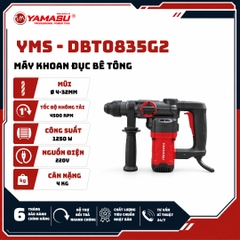 MÁY KHOAN ĐỤC BÊ TÔNG YAMASU YMS-DBT0835G2 CÔNG SUẤT 1250W