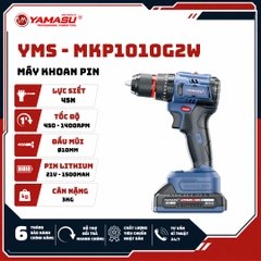 MÁY KHOAN PIN YAMASU YMS-MKP1010G2 LỰC SIẾT 45N PIN 21V