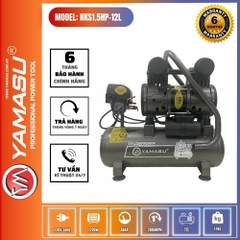 MÁY NÉN KHÍ YAMASU NKS1.5HP-12L GIẢM ÂM KHÔNG DẦU
