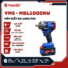 MÁY SIẾT BU-LONG PIN YAMASU YMS-MBL1000NW LỰC SIẾT 1000N